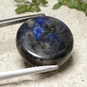 Spettrolite Multicolore naturale da 6.72 ct, Taglio rotondo, Opaco