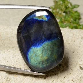 Spettrolite naturale multicolore da 18,14 ct, forma fantasia, opaco