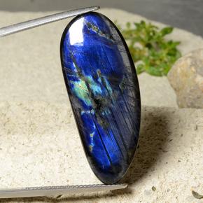 Spettrolite naturale multicolore da 16,83 ct, forma fantasia, opaco