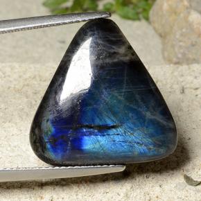 Spettrolite naturale multicolore da 10,62 ct, trillion, opaco