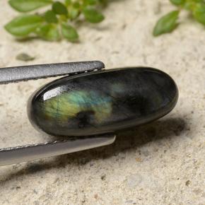 Spettrolite Multicolore naturale da 2.84 ct, Taglio ovale, Opaco