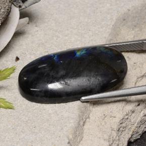 Spettrolite Multicolore naturale da 13.69 ct, Taglio ovale, Opaco