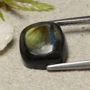 Spettrolite Multicolore naturale da 4.12 ct, Taglio a cuscino, Opaco