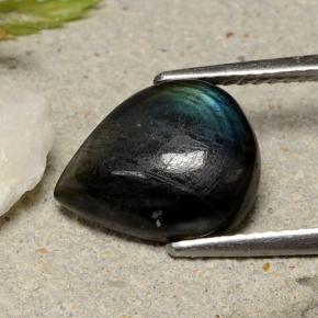 Spettrolite Multicolore naturale da 3.05 ct, Forma a pera, Opaco