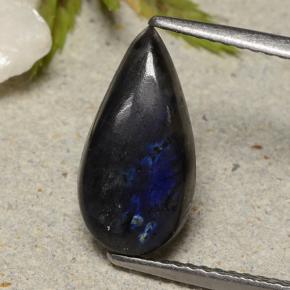 Spettrolite Multicolore naturale da 2.30 ct, Forma a pera, Opaco