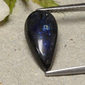 Spettrolite Multicolore naturale da 2.30 ct, Forma a pera, Opaco