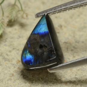 Spettrolite naturale multicolore da 1,09 ct, forma fantasia, opaco
