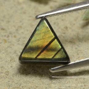 Spettrolite naturale multicolore da 1,89 ct, trillion, opaco