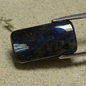 Spettrolite naturale multicolore da 13,18 ct, taglio a cuscino, opaco