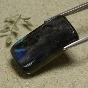 Spettrolite naturale multicolore da 13,18 ct, taglio a cuscino, opaco