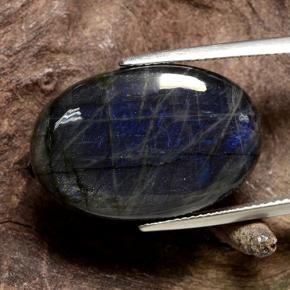 Spettrolite Multicolore naturale da 16.82 ct, Taglio ovale, Opaco