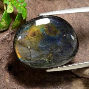 Spettrolite Multicolore naturale da 9.95 ct, Forma fantasia, Opaco