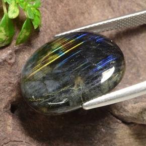 Spettrolite Multicolore naturale da 9.95 ct, Forma fantasia, Opaco