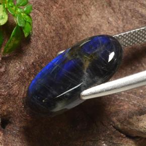 Spettrolite Multicolore naturale da 5.07 ct, Taglio ovale, Opaco