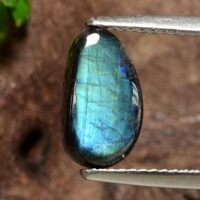 Spettrolite Multicolore naturale da 1.95 ct, Forma fantasia, Opaco