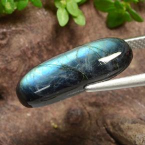 Spettrolite Multicolore naturale da 4.18 ct, Taglio ovale, Opaco