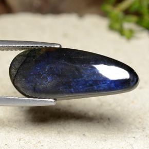 Spettrolite Multicolore naturale da 6.86 ct, Forma a pera, Opaco