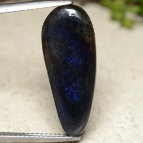 Spettrolite Multicolore naturale da 6.86 ct, Forma a pera, Opaco