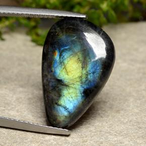 Spettrolite naturale multicolore da 8,20 ct, forma fantasia, opaco
