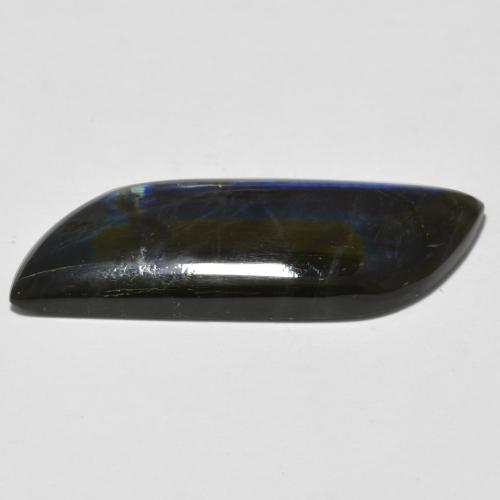 Spettrolite naturale multicolore da 8,86 ct, forma fantasia, opaco
