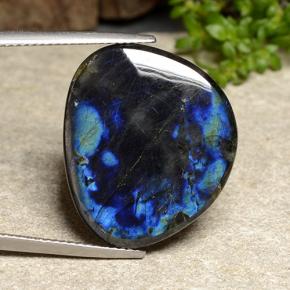 Spettrolite naturale multicolore da 12,68 ct, forma fantasia, opaco