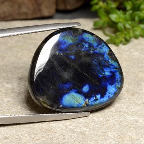 Spettrolite naturale multicolore da 12,68 ct, forma fantasia, opaco