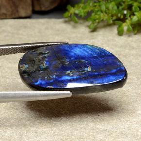 Spettrolite naturale multicolore da 11,70 ct, forma fantasia, opaco