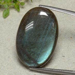 Spettrolite Multicolore naturale da 25.53 ct, Taglio ovale, Opaco