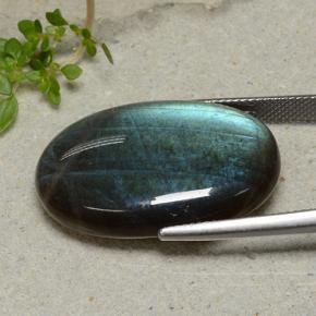 Spettrolite Multicolore naturale da 25.53 ct, Taglio ovale, Opaco