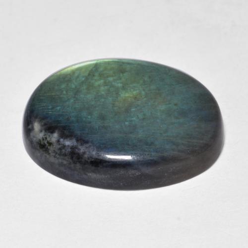 Spettrolite Multicolore naturale da 9.42 ct, Taglio ovale, Opaco