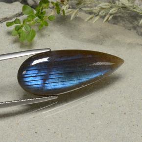 Spettrolite Multicolore naturale da 14.09 ct, Forma a pera, Traslucido