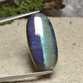 Spettrolite Multicolore naturale da 13.14 ct, Taglio ovale, Traslucido