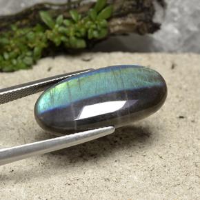 Spettrolite Multicolore naturale da 13.14 ct, Taglio ovale, Traslucido