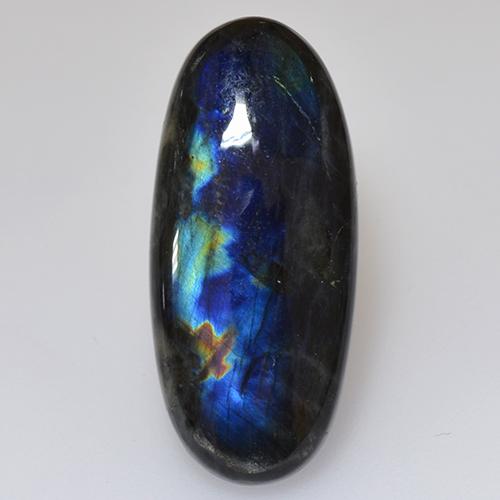 Spettrolite Multicolore naturale da 6.05 ct, Taglio ovale, Opaco