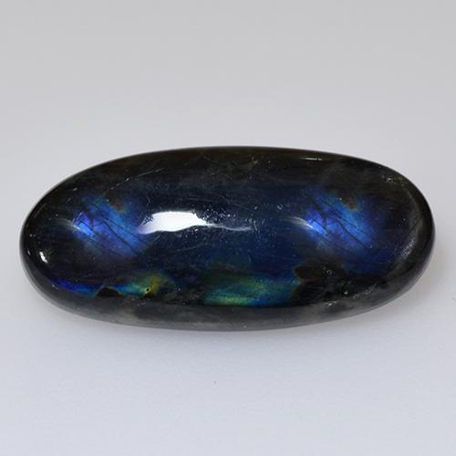 Spettrolite Multicolore naturale da 6.05 ct, Taglio ovale, Opaco