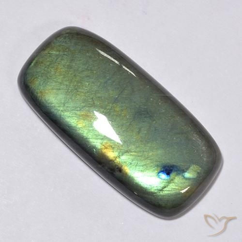 Spettrolite Multicolore naturale da 37.60 ct, Cuscino, Opaco
