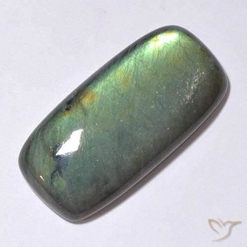 Spettrolite Multicolore naturale da 37.60 ct, Cuscino, Opaco
