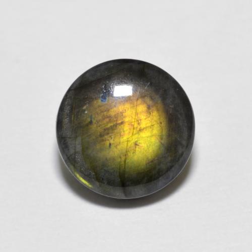 Spettrolite Multicolore naturale da 1.60 ct, Taglio rotondo, Opaco