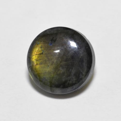 Spettrolite Multicolore naturale da 1.60 ct, Taglio rotondo, Opaco