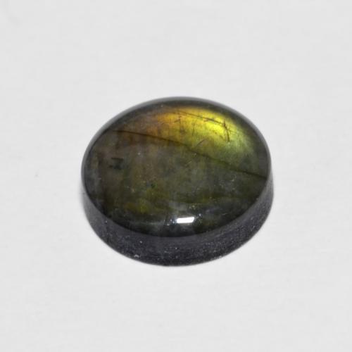 Spettrolite Multicolore naturale da 1.60 ct, Taglio rotondo, Opaco