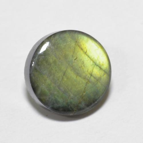 Spettrolite naturale multicolore da 1,44 ct, taglio rotondo, opaco
