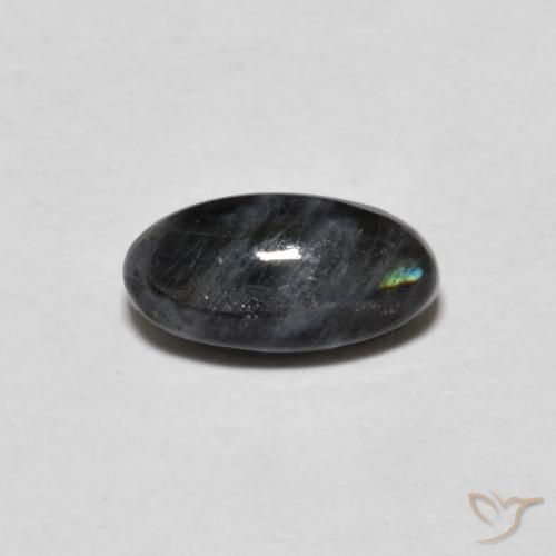0.71ct Naturale Multicolore Spettrolite, Ovale, Opaco