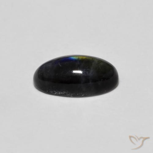 Spettrolite Multicolore naturale da 0.77 ct, Taglio ovale, Opaco