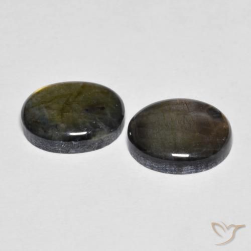 Gemme di Spettrolite Multicolore naturale da 4.35 ct, Ovale, Opaco