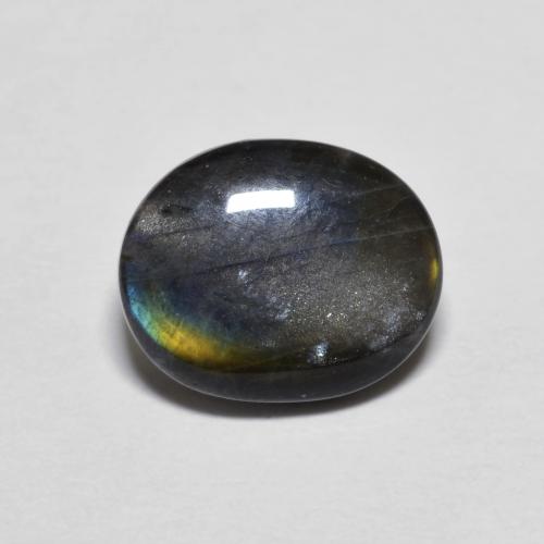 Spettrolite Multicolore naturale da 2.08 ct, Taglio ovale, Opaco