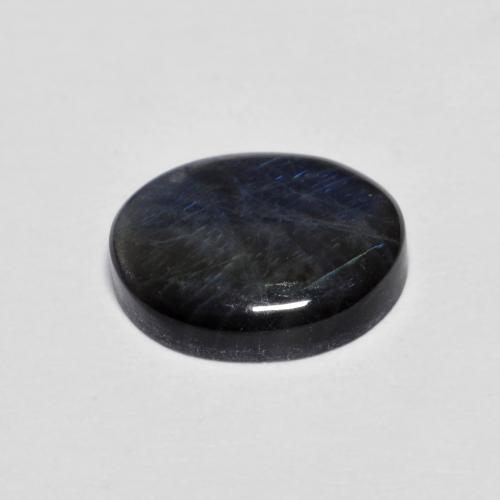 Spettrolite naturale multicolore da 2,18 ct, taglio ovale, opaco
