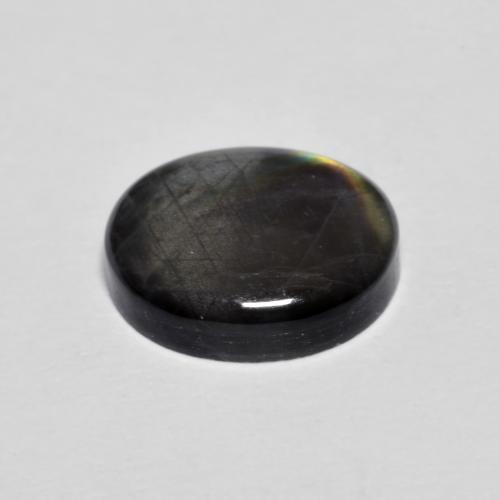 Spettrolite naturale multicolore da 2,36 ct, taglio ovale, opaco