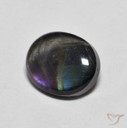Spettrolite Multicolore naturale da 2.27 ct, Ovale, Opaco