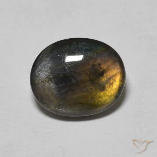 Spettrolite Multicolore naturale da 2.26 ct, Ovale, Opaco