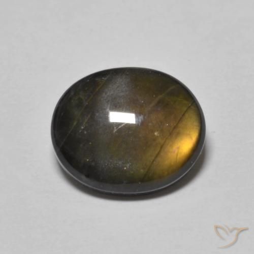 2.21ct Naturale Multicolore Spettrolite, Ovale, Opaco